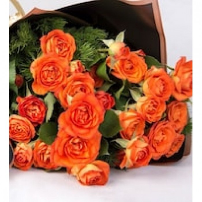 Orange Roses Flower Bouquet